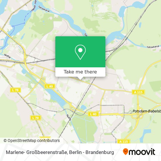 Marlene- Großbeerenstraße map