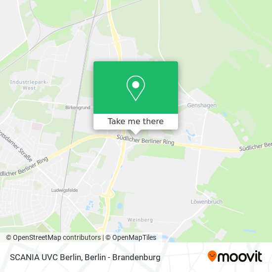 SCANIA UVC Berlin map