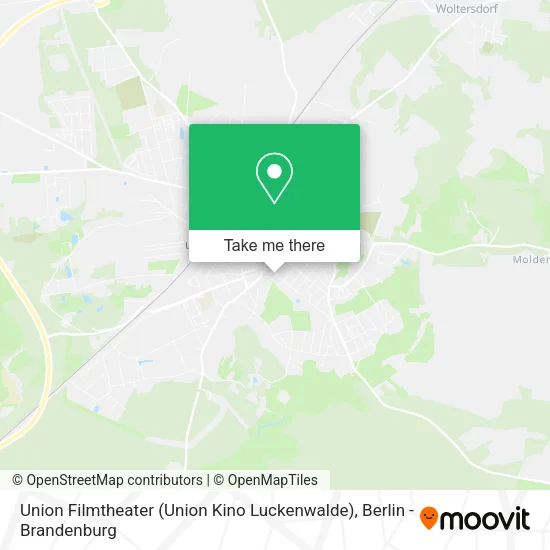 Карта Union Filmtheater (Union Kino Luckenwalde)
