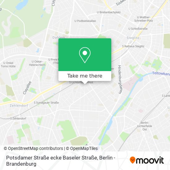 Карта Potsdamer Straße ecke Baseler Straße