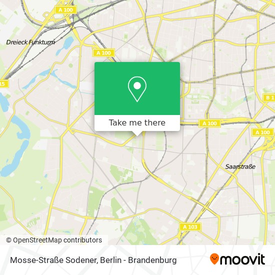 Карта Mosse-Straße Sodener