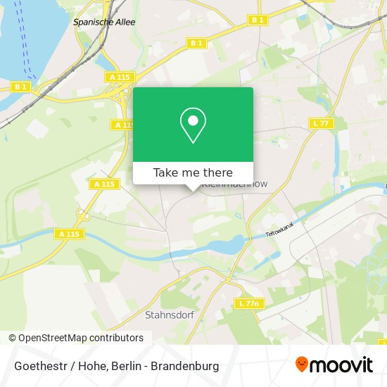 Карта Goethestr / Hohe