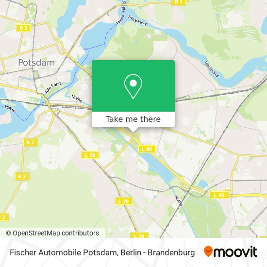 Fischer Automobile Potsdam map