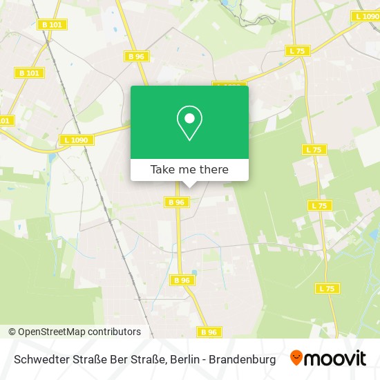 Schwedter Straße Ber Straße map