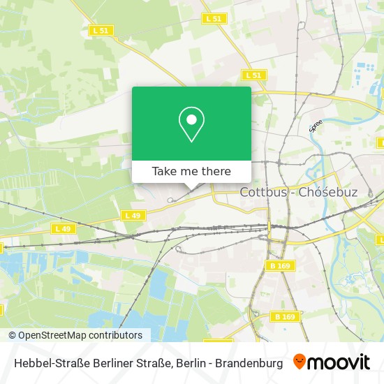 Карта Hebbel-Straße Berliner Straße