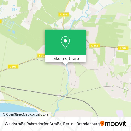 Waldstraße Rahnsdorfer Straße map