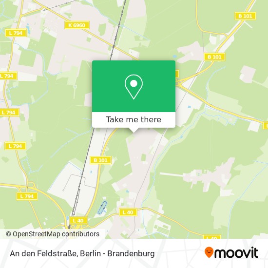 Карта An den Feldstraße