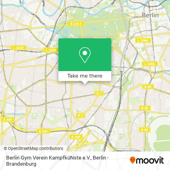 Карта Berlin Gym Verein KampfküNste e.V.