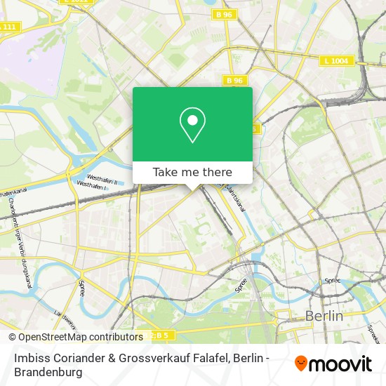 Imbiss Coriander & Grossverkauf Falafel map