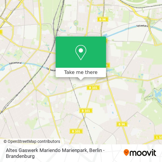 Altes Gaswerk Mariendo Marienpark map