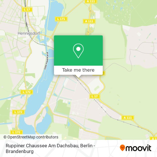 Ruppiner Chaussee Am Dachsbau map