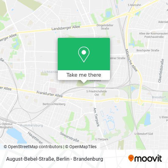 Карта August-Bebel-Straße