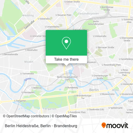 Карта Berlin Heidestraße