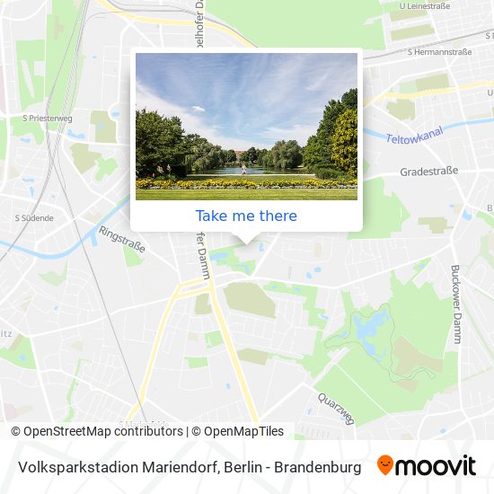 Volksparkstadion Mariendorf map
