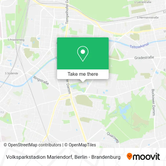 Карта Volksparkstadion Mariendorf