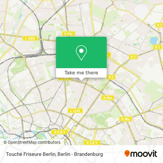 Карта Touché Friseure Berlin