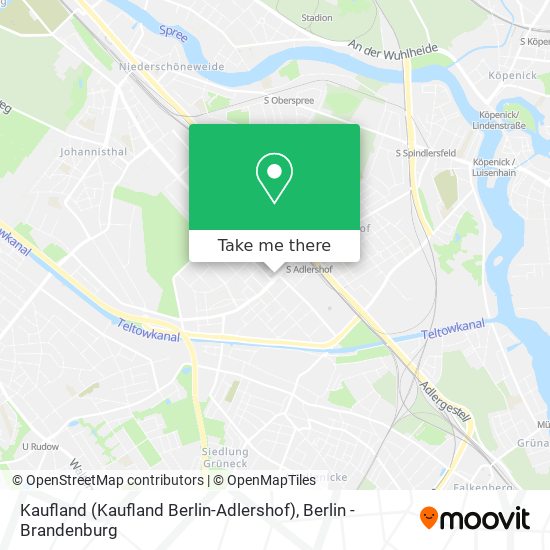 Kaufland (Kaufland Berlin-Adlershof) map
