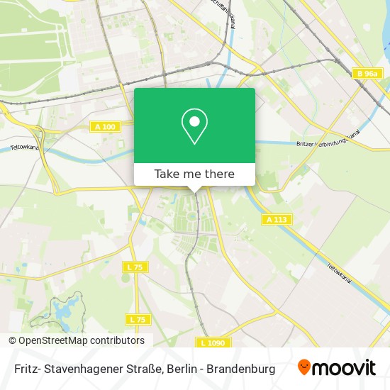 Карта Fritz- Stavenhagener Straße