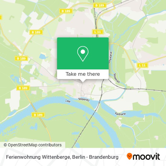 Ferienwohnung Wittenberge map
