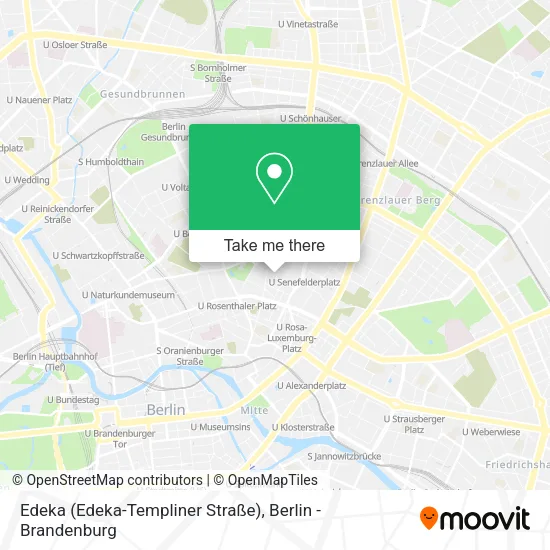 Карта Edeka (Edeka-Templiner Straße)
