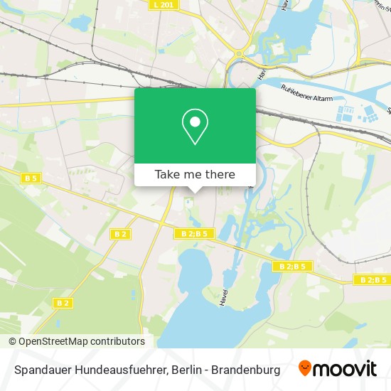 Spandauer Hundeausfuehrer map
