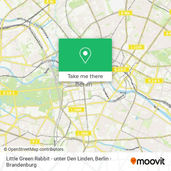 Карта Little Green Rabbit - unter Den Linden