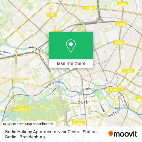 Berlin Holiday Apartments Near Central Station map