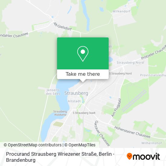 Карта Procurand Strausberg Wriezener Straße