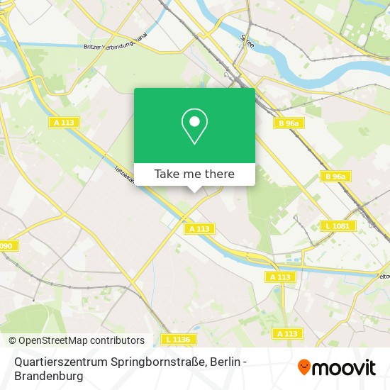 Quartierszentrum Springbornstraße map