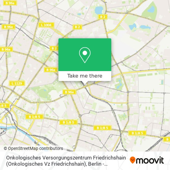 Onkologisches Versorgungszentrum Friedrichshain (Onkologisches Vz Friedrichshain) map