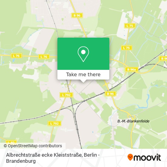 Albrechtstraße ecke Kleiststraße map