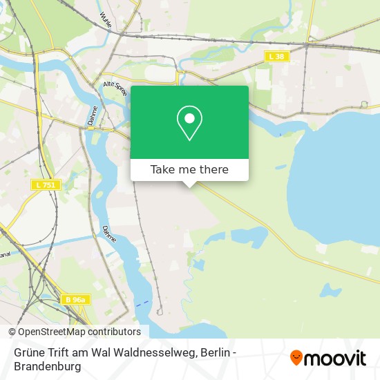 Grüne Trift am Wal Waldnesselweg map