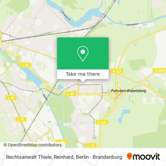 Карта Rechtsanwalt Thiele, Reinhard