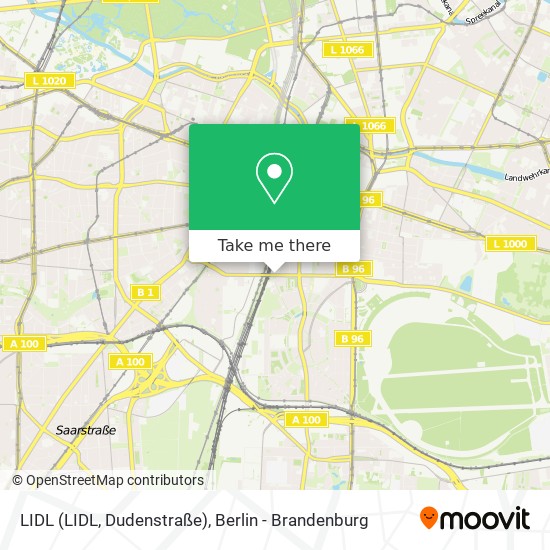 Карта LIDL (LIDL, Dudenstraße)