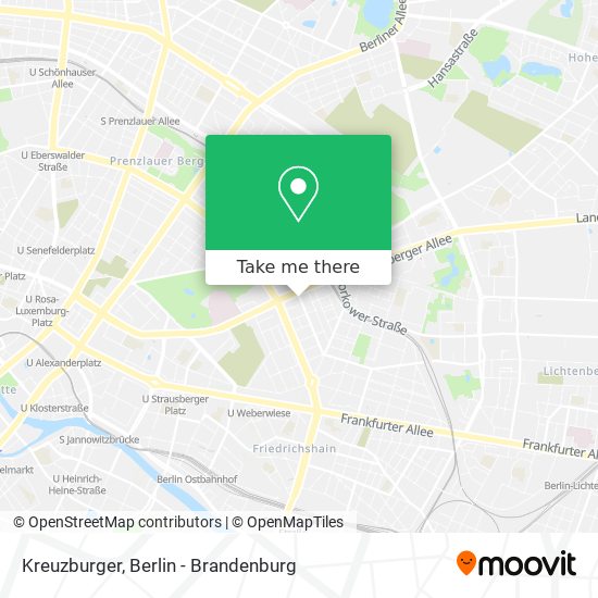 Kreuzburger map