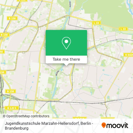 Карта Jugendkunstschule Marzahn-Hellersdorf