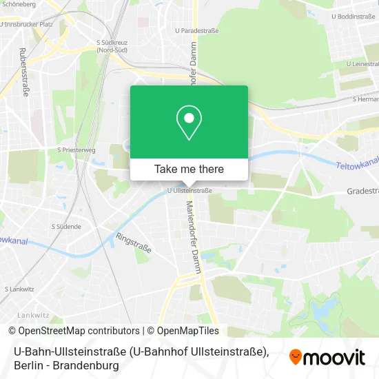 Карта U-Bahn-Ullsteinstraße (U-Bahnhof Ullsteinstraße)