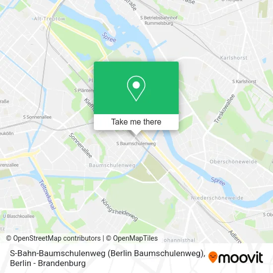 S-Bahn-Baumschulenweg (Berlin Baumschulenweg) map