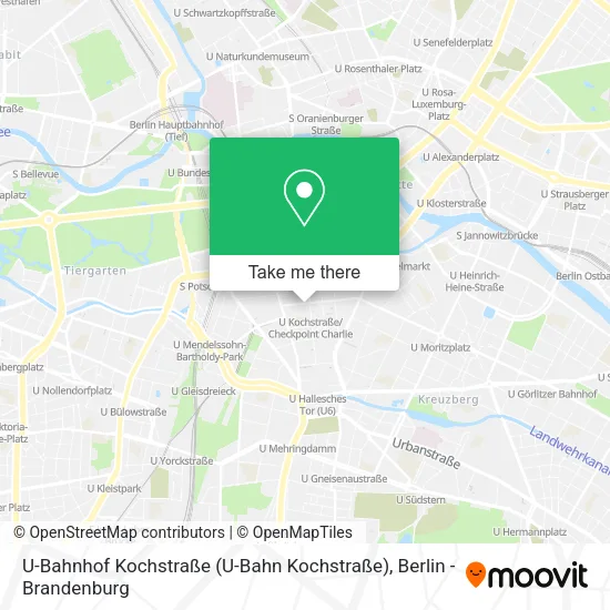 Карта U-Bahnhof Kochstraße (U-Bahn Kochstraße)