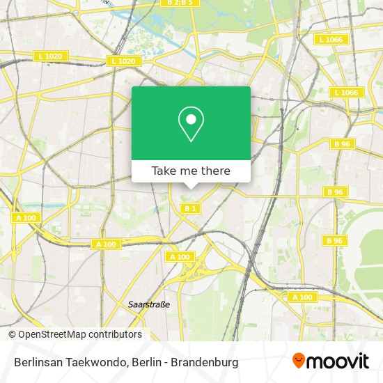 Berlinsan Taekwondo map