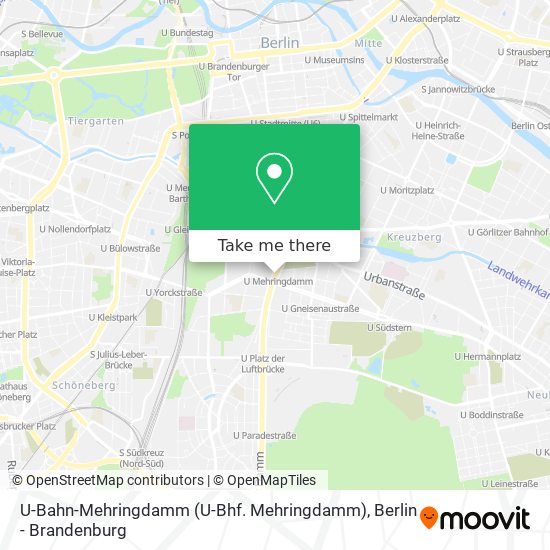 U-Bahn-Mehringdamm (U-Bhf. Mehringdamm) map