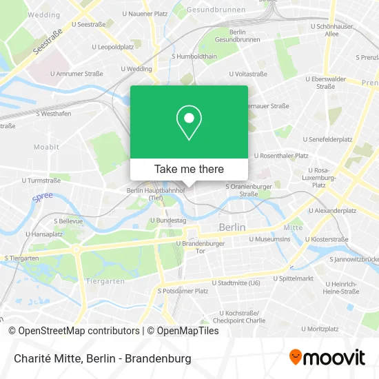 Charité Mitte map