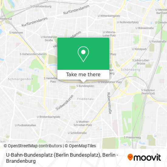 U-Bahn-Bundesplatz (Berlin Bundesplatz) map