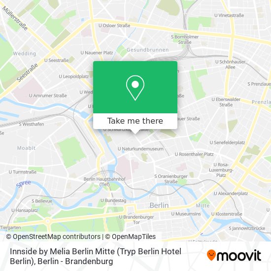 Innside by Melia Berlin Mitte (Tryp Berlin Hotel Berlin) map