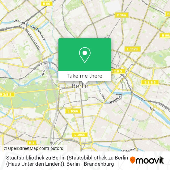 Карта Staatsbibliothek zu Berlin (Staatsbibliothek zu Berlin (Haus Unter den Linden))