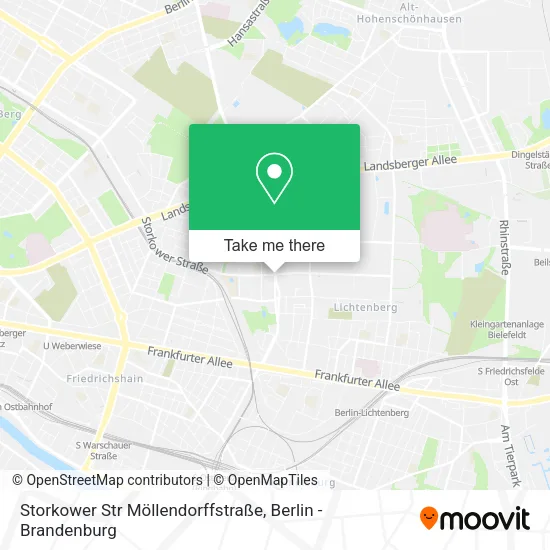 Карта Storkower Str Möllendorffstraße