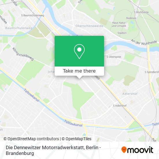 Карта Die Dennewitzer Motorradwerkstatt