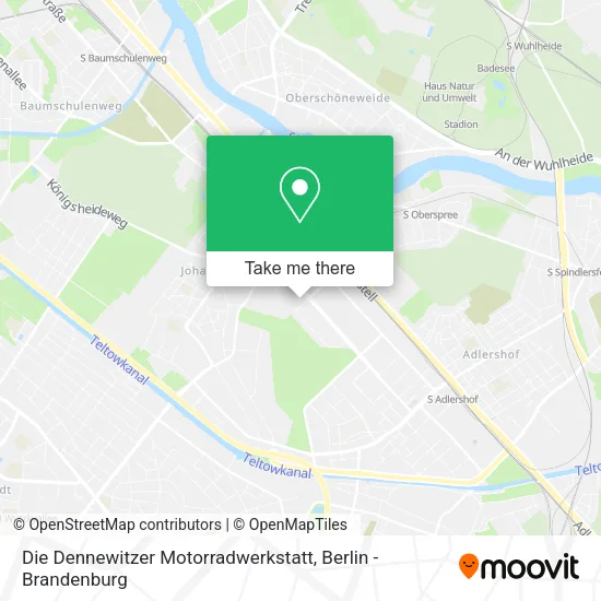 Карта Die Dennewitzer Motorradwerkstatt