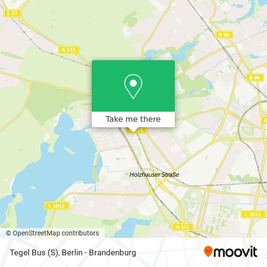 Tegel Bus (S) map