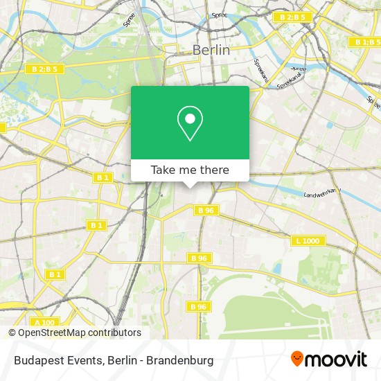 Budapest Events map